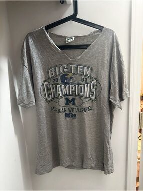 Vintage University of Michigan Wolverines Big Ten  Oversized Champion Tee